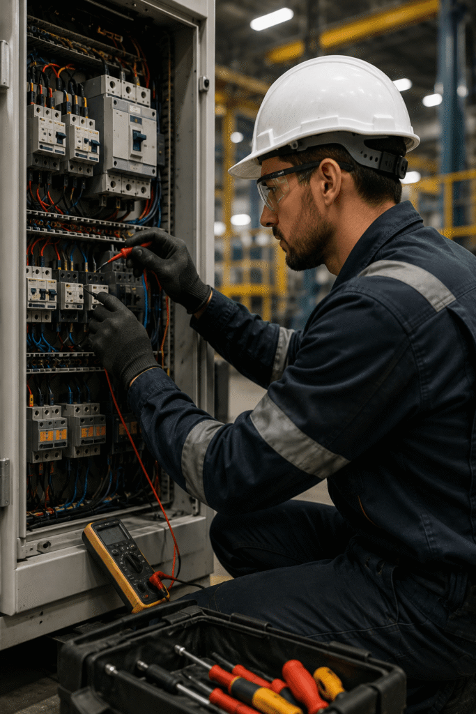 Manutenção Elétrica Preventiva e Corretiva​ industrial em Bauru